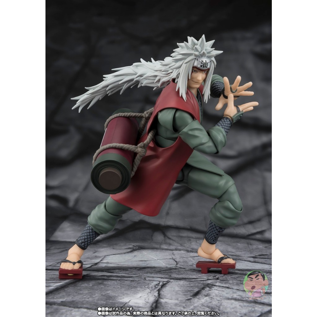 Bandai SHFiguarts Naruto: Shippuden JIRAIYA -Hidden Leaf Heroic Master Sage- (Sage Mode Set) Action 