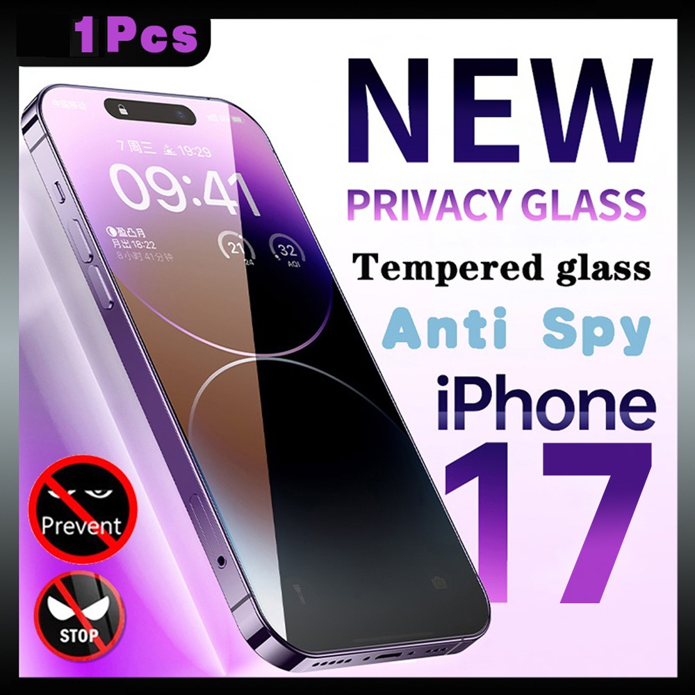 ความเป็นส่วนตัวกระจกนิรภัยป้องกันหน้าจอสําหรับIPhone 11 17 16 15 14 12 13 Pro Max Air 16plus Anti-Spyพรีเมี่ยมความเป็นส่วนตัวฟิล์มสําหรับIPhone XS XR 7 8 Plus ราคา ถูกที่สุด ดีลบีเคเค รูปภาพหลัก