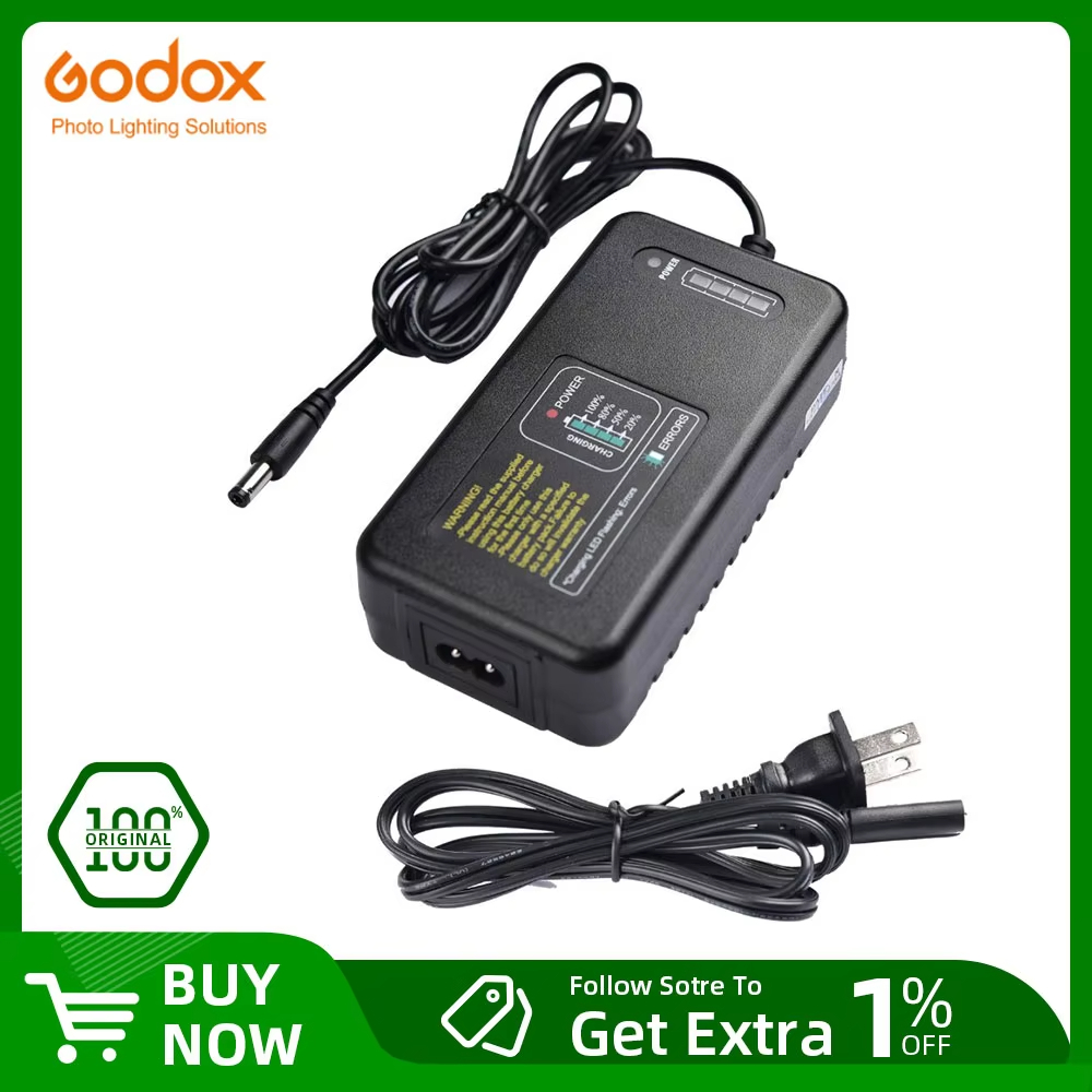 GODOX AD600 Charger WB87 แบตเตอรี่สําหรับ Godox AD600 AD600B AD600BM AD600M แฟลชกลางแจ้ง