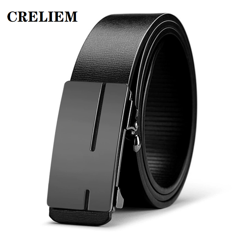 CRELIEM เข็มขัดอัตโนมัติสำหรับผู้ชาย ทันสมัย เหมาะสำหรับการใช้งานในธุรกิจและการพักผ่อน