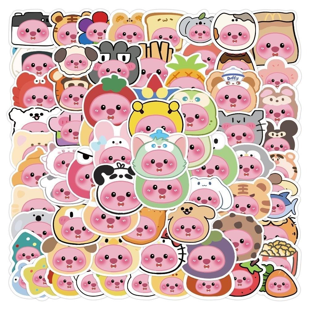 50แผ่นสตรอเบอร์รี่หมีสติกเกอร์การ์ตูนกระเป๋าเดินทางโน๊ตบุ๊คถ้วยน้ําเด็กกราฟฟิตีสติกเกอร์กันน้ําทําเองคนรักปรับแต่งรายการพิเศษของคุณเอง