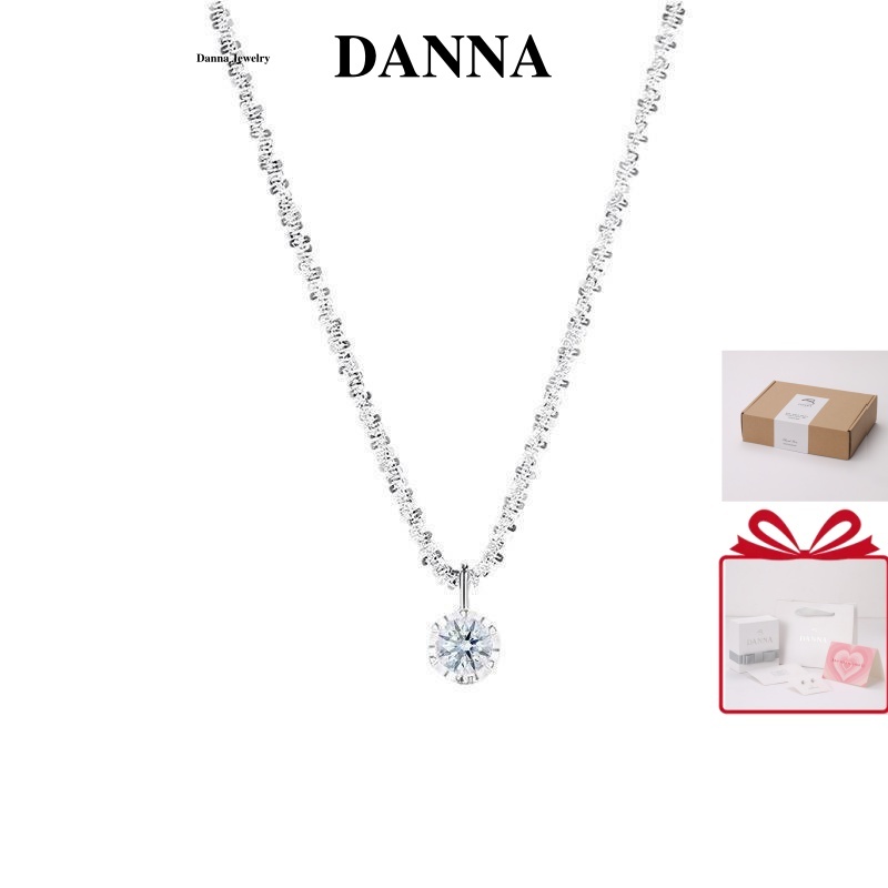 Danna jewelry สร้อยคอดาวแวววาว, เครื่องประดับ Danna, จี้แฟชั่นเรียบง่ายสำหรับผู้หญิง, ของขวัญ, ไม่ซีดจางและกันเหงื่อ, ไม่จำเป็นต้องถอดระหว่างอาบน้ำ LSnecklace jewelryสร้อยคอเงิน สร้อยแฟชั่น สร้อยgift box ของขวัญbirthday giftต่างหู