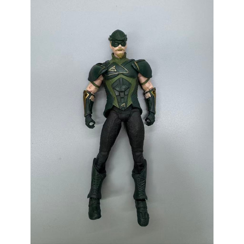 (ไม่มีกล่อง เฉพาะเรือนร่าง) McFarlane Page Punchers PP Green Arrow Injustice Action Figure