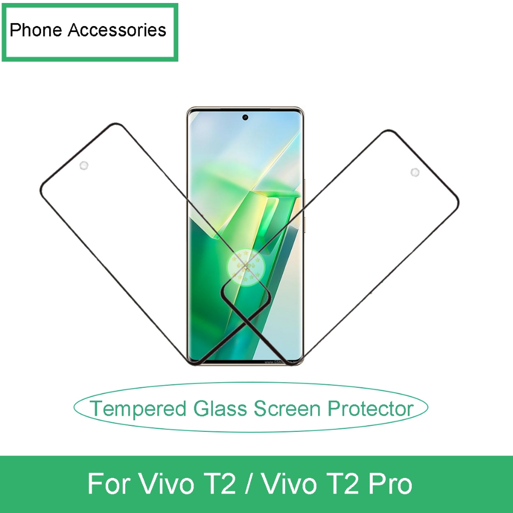 สําหรับ Vivo T2 / Vivo T2 Pro โทรศัพท์มือถือกระจกนิรภัยป้องกันหน้าจออุปกรณ์เสริมอะไหล่