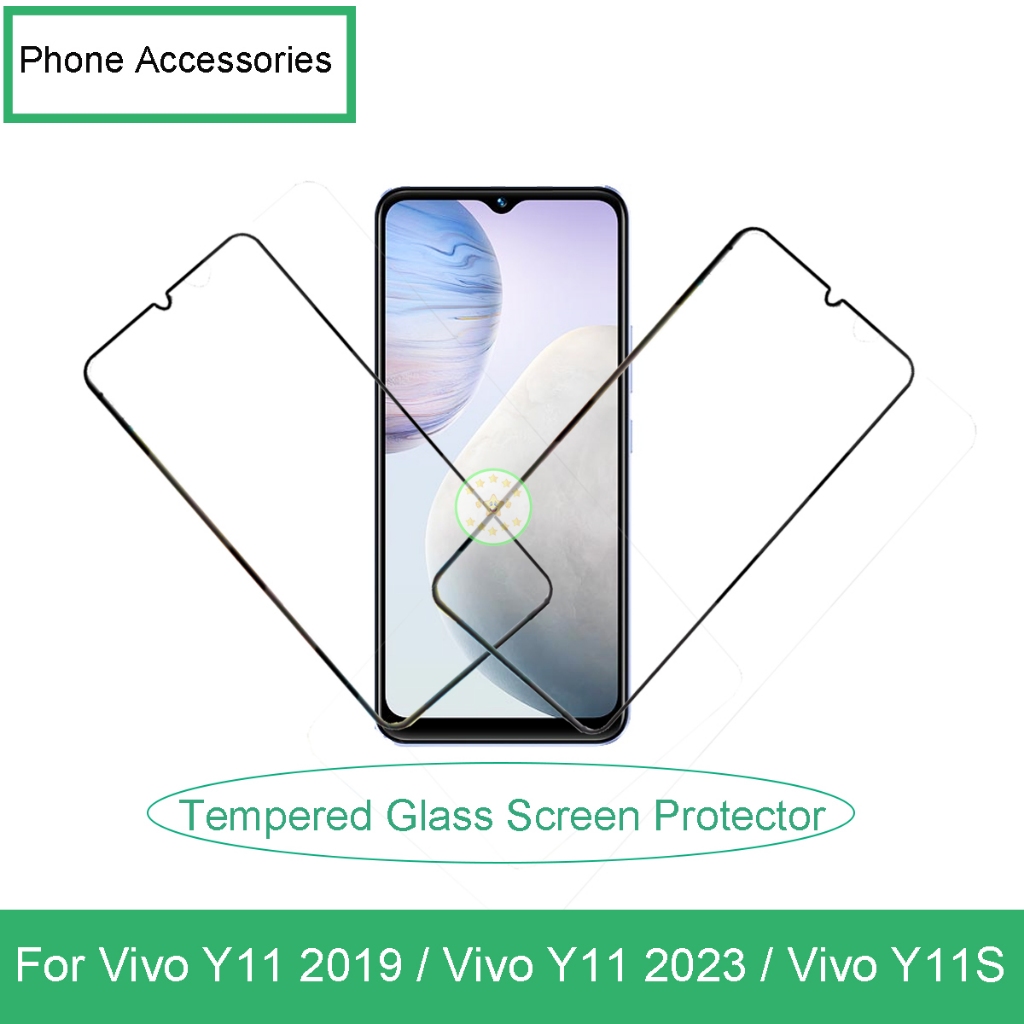 สําหรับ Vivo Y11 2019 / Vivo Y11S / Vivo Y11 2023 โทรศัพท์มือถือกระจกนิรภัยป้องกันหน้าจออุปกรณ์เสริม