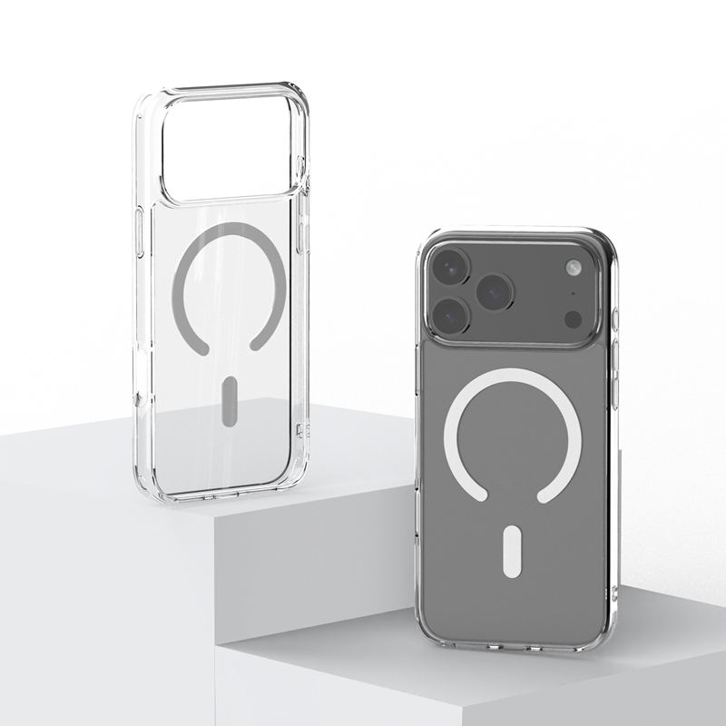 [JLK] เคสแม่เหล็กโปร่งใส HD แบบแข็งบางเฉียบสําหรับ Ultra Thin Clear Magnetic Phone Case for iPhone 17 Air 16 15 14 Plus 13 ProMax 12 Pro Max Transparent Shockproof Hard Cover 15Plus 14Pro แม่เหล็ก ทุกรุ่น เคส ชาร์จไร้สาย สำหรับ