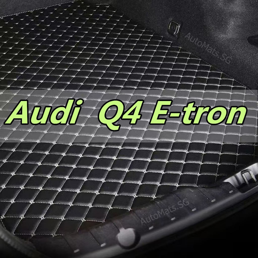 [Audi Q4 e-tron ] เฉพาะ! (สินค้าพร้อมส่ง) แผ่นพื้นรถด้านหลัง, แผ่นยืนตอนหลังรถ- หนัง ทนทานสัมผัส & น