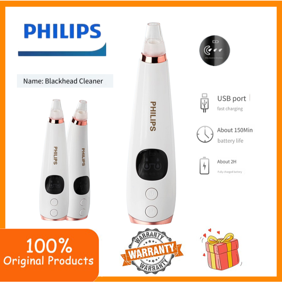 Philips E16 Blackhead Absorber, Electric Pore Suction, Acne Removal, Cleaning, Blackhead Suction Device, Facial Cleansing and Beauty Device