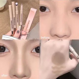 KAKASHOW Brown Contour Stick พร้อมแปรง - สูตรมอยส์เจอร์ไรเซอร์ด้านธรรมชาติ กันน้ํา และกันรอยเปื้อน การแกะสลัก 3 มิติที่ราบรื่นสําหรับการนําเสนอ C568