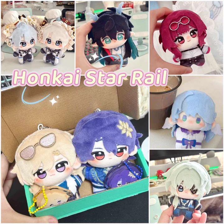 10 ซม. Honkai: Star Rail Aventurine Dr. Ratio Jing หยวน Kafka Mydei Soft Plush น่ารักจี้กระเป๋าเป้สะ