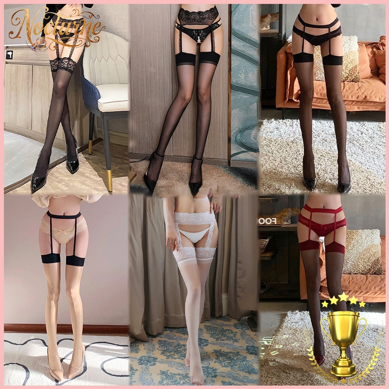 ✨ใหม่ เรียวสวย✨ถุงน่องเซ็กซี่ของผู้หญิง🧦 ถุงน่องตาข่าย หลากหลายสไตล์ให้เลือก แดนเซอร์ การ์เตอร์💞