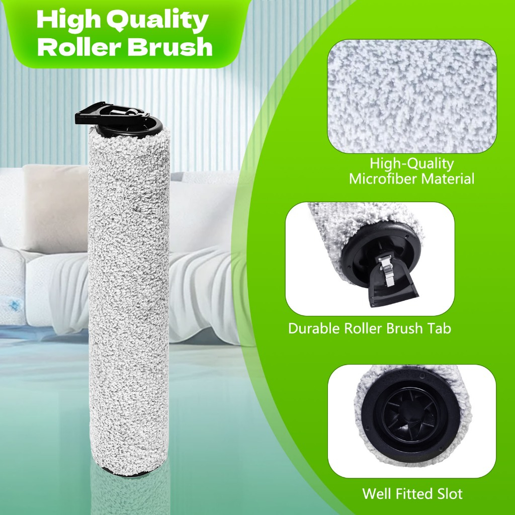 แปรงลูกกลิ้งสําหรับ Midea เครื่องดูดฝุ่นเปียกและแห้งไร้สาย Deep Clean MWD-20P,MWD-40P,MWD-X6,MWD-X8
