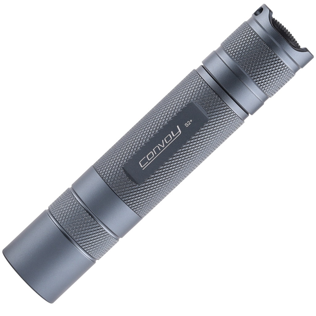 Convoy S2+ gary สีดํา SST40 SST20 519A SFT-25R LHP531 18650 ไฟฉาย