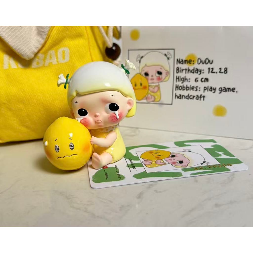 Kubao สตูดิโอ kubao มะนาวท่านั่งรูปอินเทรนด์เล่นตุ๊กตาของเล่นตุ๊กตาของขวัญ