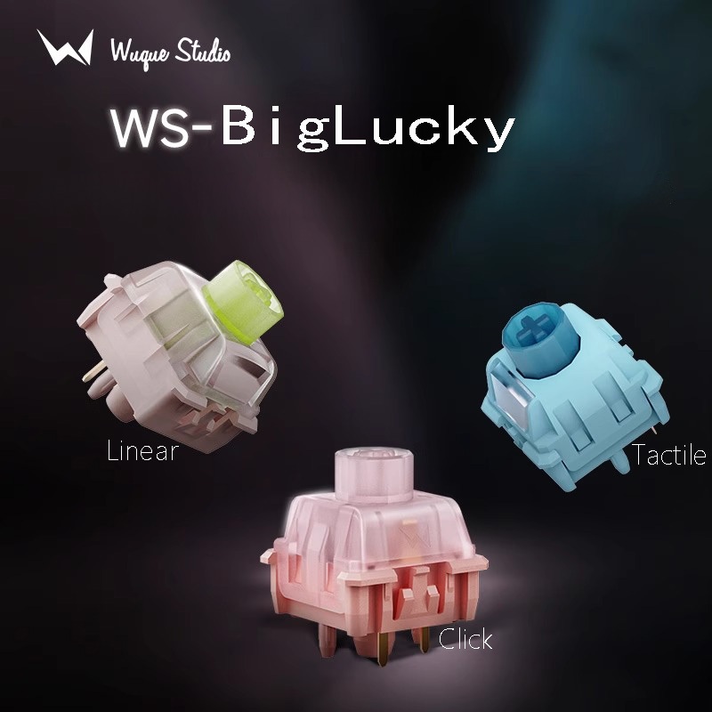 -LW- Wuque Studio WS Switch BigLucky Linear/Tactile/Click Switch ที่กําหนดเองคีย์บอร์ดสวิทช์ 35 ชิ้น