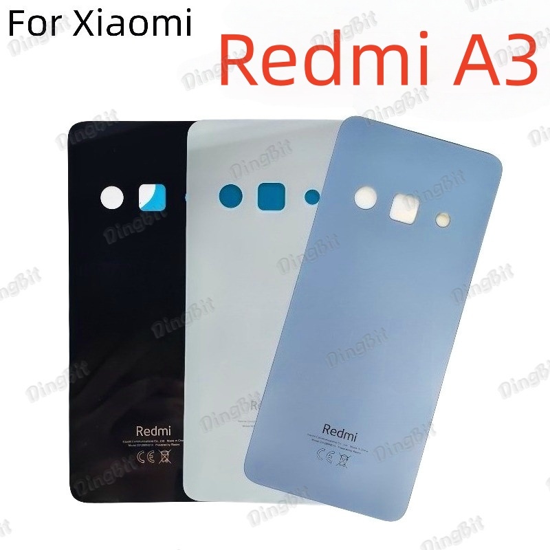 สําหรับ Xiaomi Redmi A3 / A3X 23129RN51X ฝาหลังกรณีไม่มีเลนส์เปลี่ยน