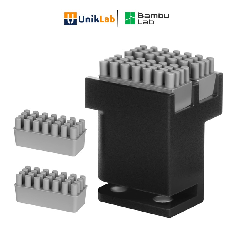 BAMBU LAB P1/X1 Series Nozzle Wiper with 2PCS Extra Silicone Brush Replacement,Heatbed Nozzle Wiper 