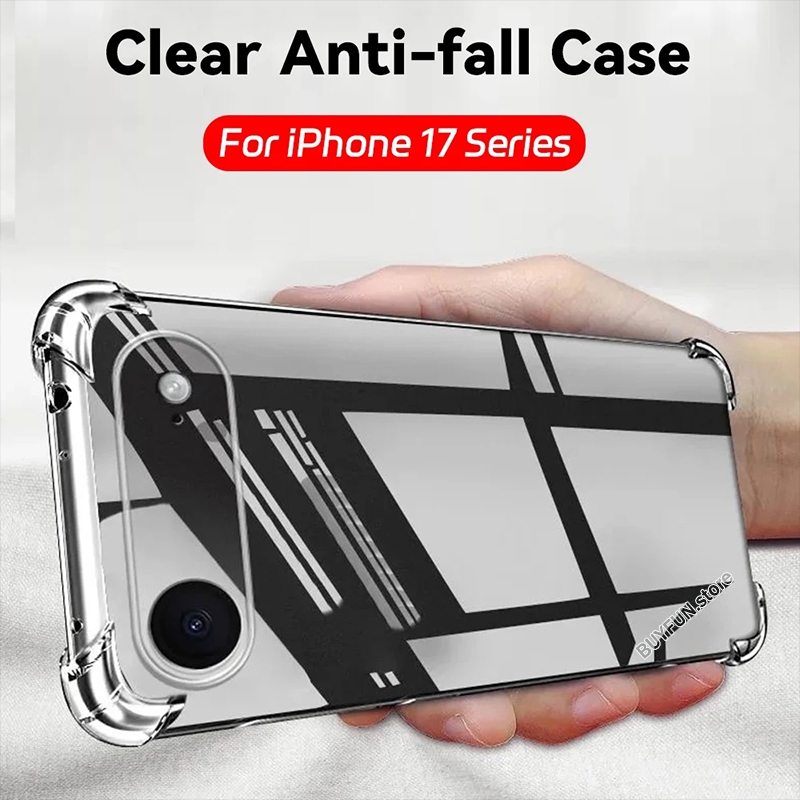 For iPhone 17 16 15 Pro Max 16+ plus16e ifon 16E ifon16 E 6.1" 5G Transparent Soft Clear Case