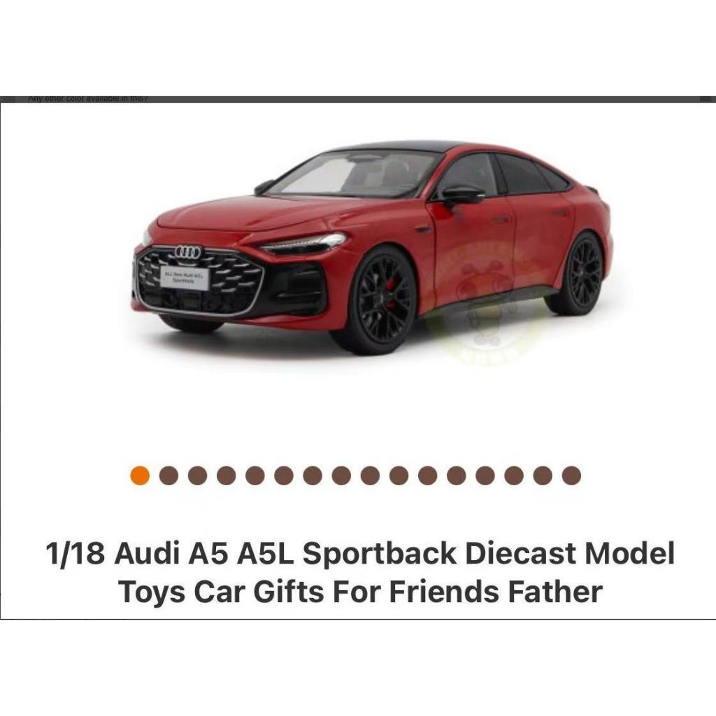 ของแท้ใหม่เอี่ยม Audi A5L Sportback 1: 18 โมเดลรถโลหะผสม Sportback Audi ห้างสรรพสินค้าอย่างเป็นทางกา