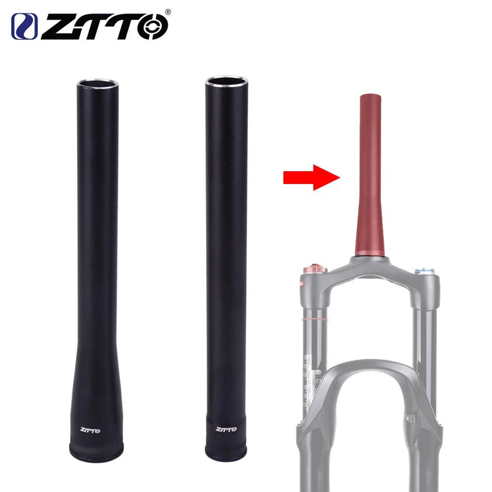ZTTO จักรยานส้อม Steerer Tube ทำจากอลูมิเนียมเรียวตรงขนาด 28.6 มม., เหมาะสำหรับ MTB และจักรยานเสือหมอบ