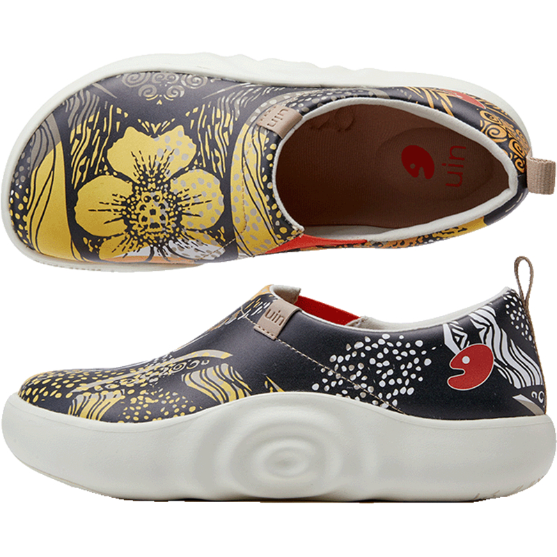 UIN Toledo X รองเท้าแฟชั่นสตรีรองเท้าผ้าใบศิลปะจิตรกรรมท่องเที่ยวรองเท้า รองเท้าหนังผู้หญิง