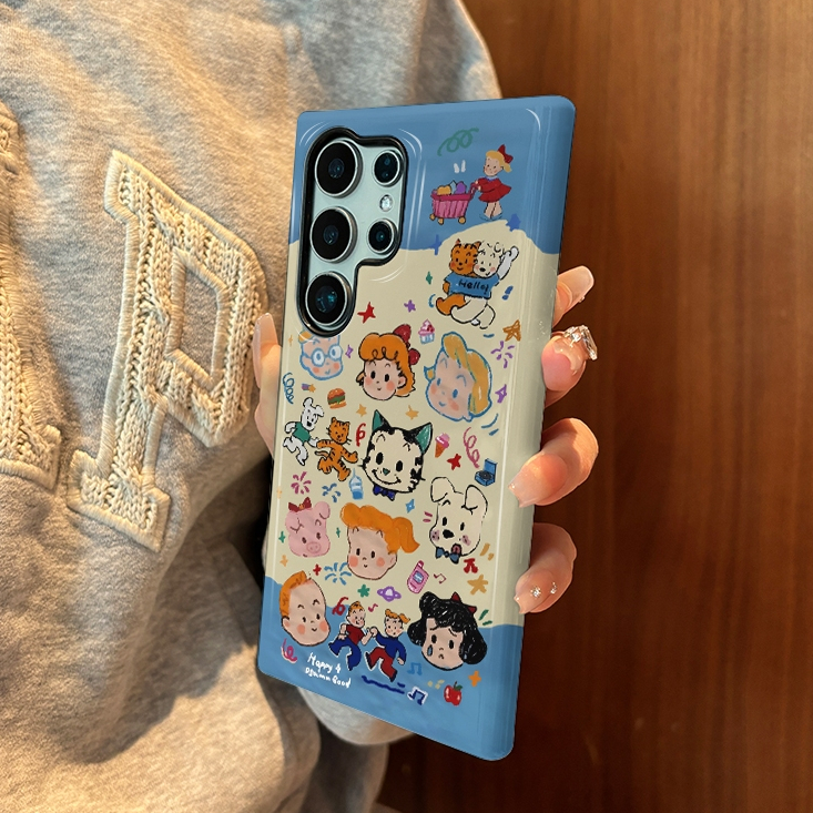 Harada Garden รูปแบบสองในหนึ่งเดียวเคสป้องกันเหมาะสําหรับ Samsung su22u s23 plus s23FE s24 s25 plus 