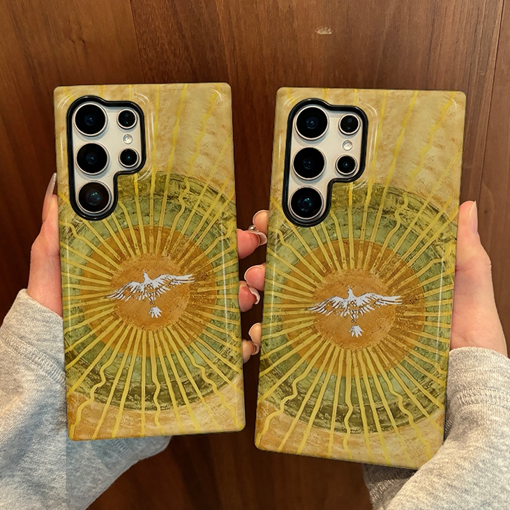 เคสป้องกันสองในหนึ่งเดียวลาย Sunbird เหมาะสําหรับ Samsung su22u s23 plus s23FE s24 s25 plus A55 A56 