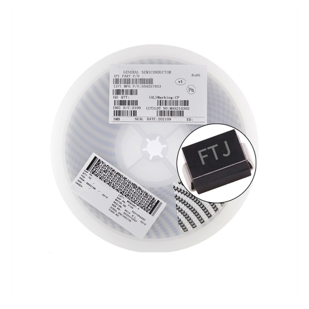 Two-Way 1.5 SMC82CA ผ้าไหมพิมพ์ FTJ 1.5 SMC82CA DO-214AC TVS SMC Instant Suppression Diode