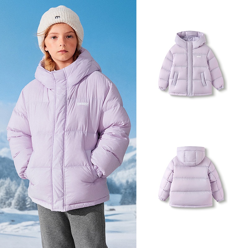 Balabala แจ็คเก็ตปัฟเฟอร์สำหรับเด็กผู้หญิง ออกแบบให้สวมใส่อบอุ่นในฤดูหนาว 2025