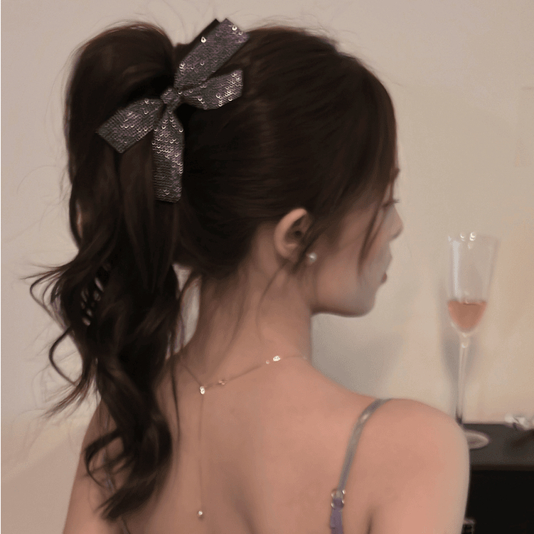 Galaxy Strobe Grab Clip 2025 กิ๊บติดผมแบบโบว์เงางาม สไตล์ใหม่ เสริมความหรูหราให้ทรงผม ราคา ถูกที่สุด ดีลบีเคเค แกลเลอรีภาพที่ 9