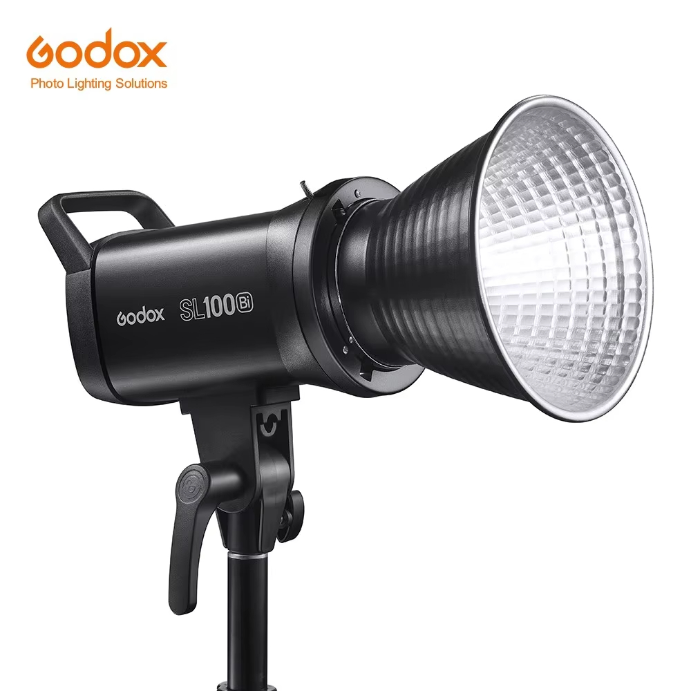 Godox SL100Bi 100W 2800-6500K สีขาวสีเหลืองรุ่นแผง LCD ไฟ LED วิดีโอต่อเนื่องเอาต์พุต Bowens Mount ไ