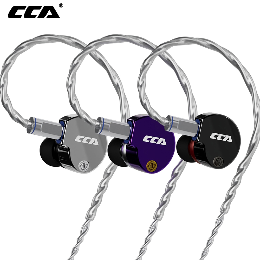 CCA Phoenix HiFi หูฟังโลหะ 10 มม.Dual-Magnet Hi-Performance Driver In-ear Monitor Custom LCP ไดอะแฟร