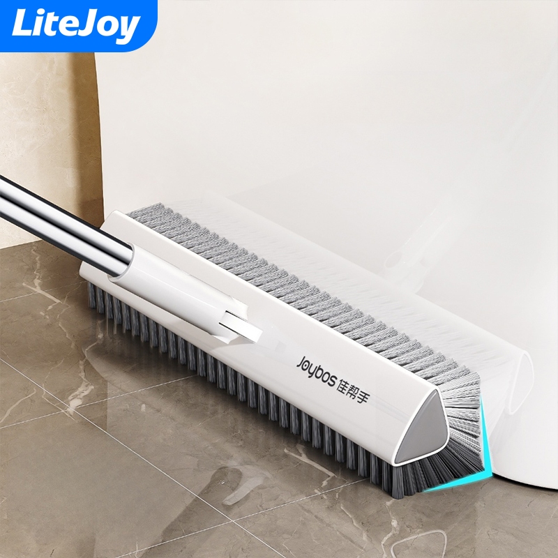 LiteJoy แปรงทำความสะอาดพื้น ด้ามยาว ไม่มีมุมตาย ขจัดคราบในช่องว่างห้องน้ำ