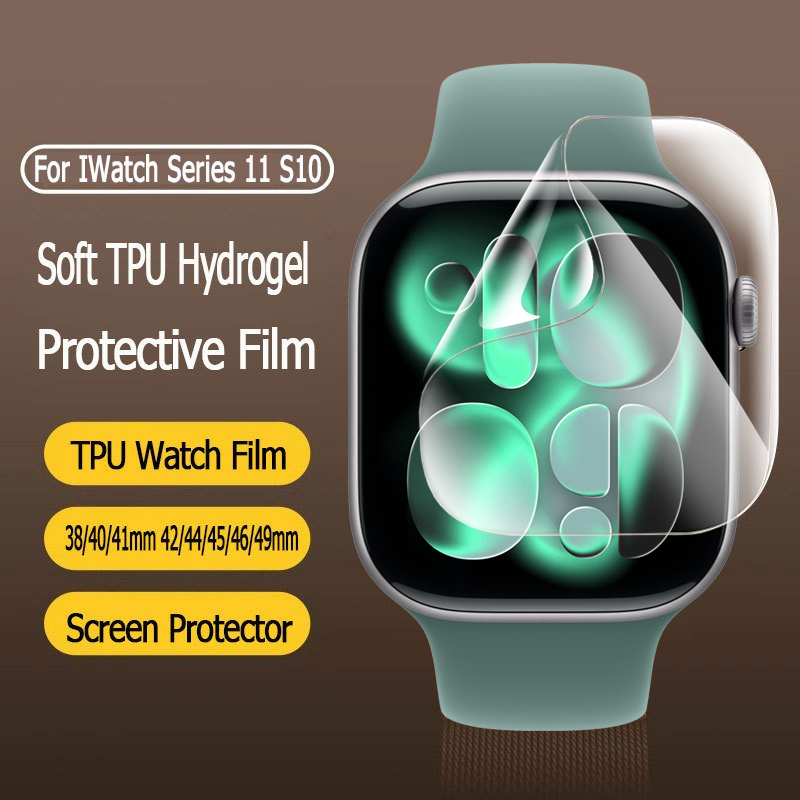 ฟิล์ม สำหรับ iwatch series 11 46มม 42มม Ultra 3 SE 3 ฟิลม์ใสกันรอยหน้าจอ tpu watch film สำหรับ iwatch series 10 9 8 7 38/40/41mm 42/44/45/46/49mm