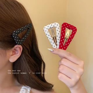 กิ๊บติดผมลายจุดสไตล์เกาหลีและเรโทร สำหรับหน้าม้าและทรงผมด้านข้าง สำหรับทั้งชายและหญิง