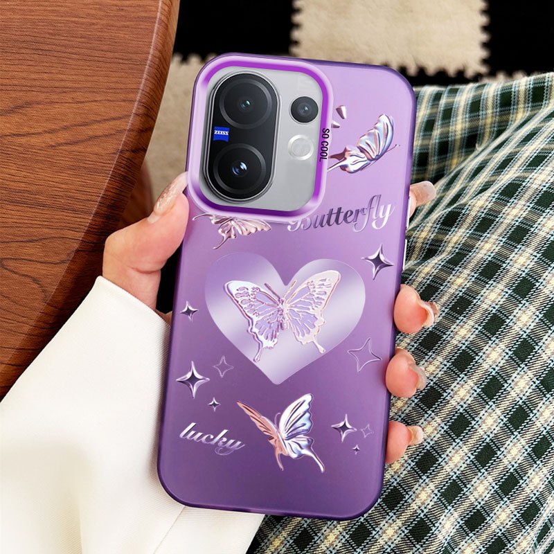 VRQR เคสโทรศัพท์สําหรับ Vivo V60 5G V2511 ปลอกผีเสื้อ Series ฝาครอบป้องกันกันกระแทก