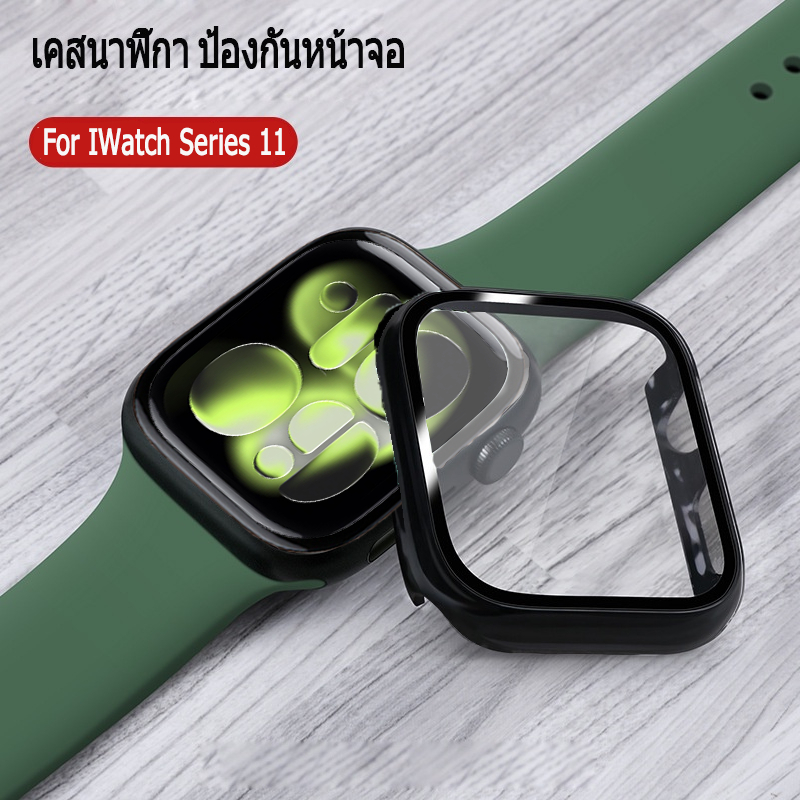 เคส สำหรับ iwatch series 11 46มม เคสแอปเปิ้ลวอช + ฟิลม์กระจกในตัว iwatch series 10 42มม เคสนาฬิกา