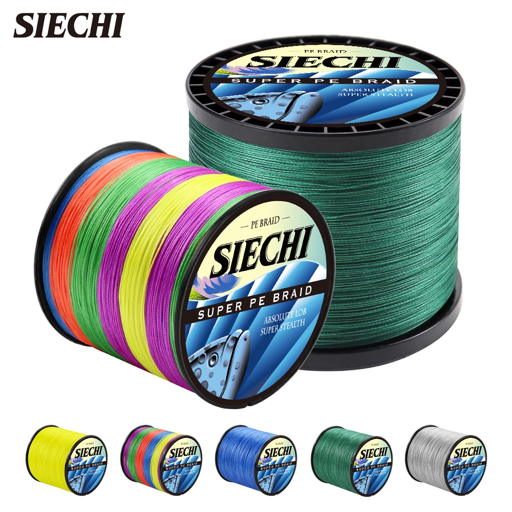 SIECHI X4 Braided Fishing Line 300M, PE Material, Strengths: 10LB - 82LB