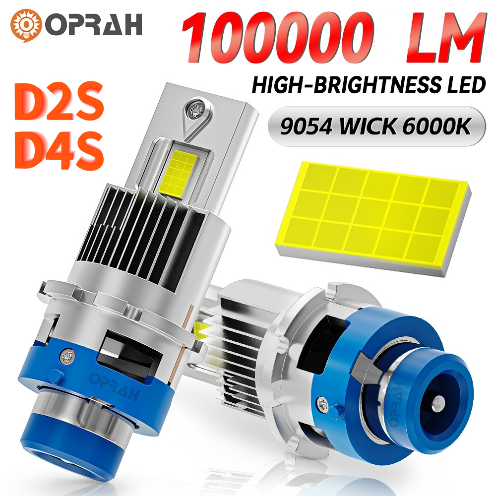 2PCS 70W D2S D4S 500% Super Brighter รถ LED ไฟหน้า 9054 ใหม่ล่าสุดชิป Canbus 6000K Plug And Play