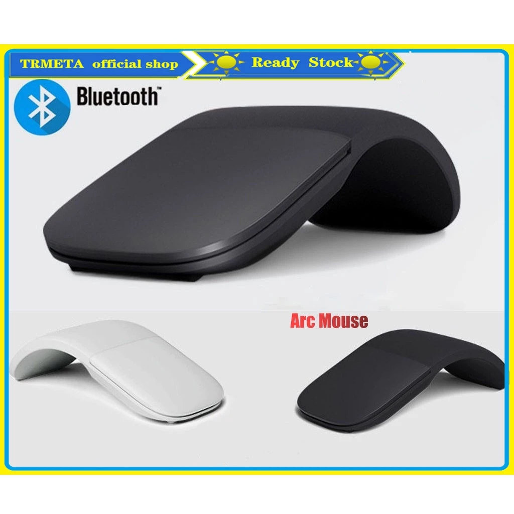 Foldable Wireless Bluetooth Arc Mouse for Microsoft Surface Pro Folding Bluetooth Touch Mice