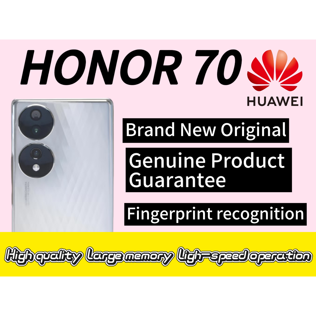 HONOR 70 8+256GB สมาร์ทโฟน Android Dual Sim Global Rom ในสต็อก