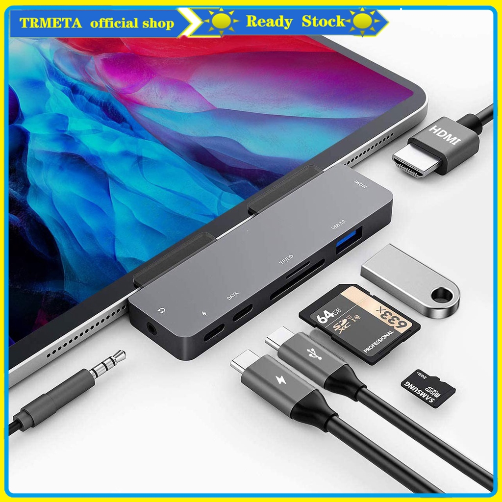 7 in 1 USB HUB TYPE-C สําหรับ iPad Air 6 7 8 11 13 M2 M3 M4 10th 11th A16 2025 Pro 11 13 M4 M5 mini 