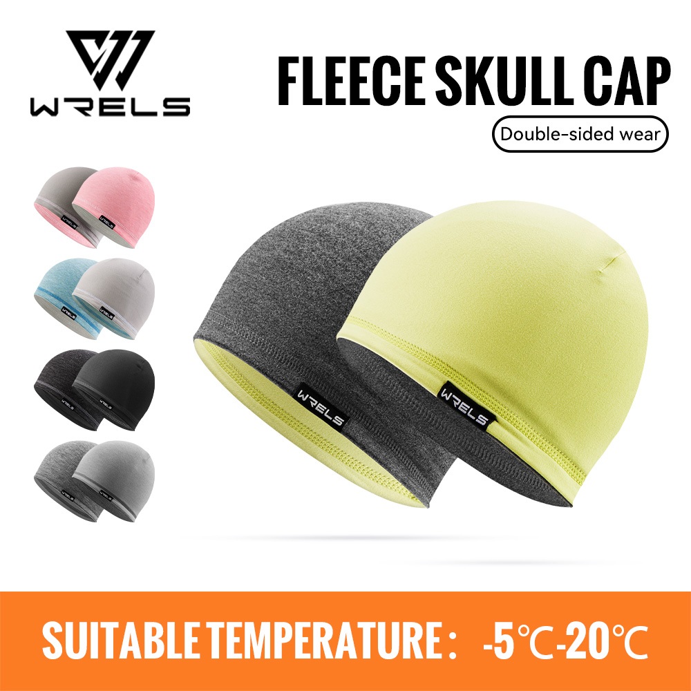 หมวกหมวกกันน็อค WRELS ขนแกะสองด้านฤดูใบไม้ร่วงและฤดูหนาว Warm Windproof กีฬากลางแจ้งขี่จักรยานผู้ชายผู้หญิง #AA-C01