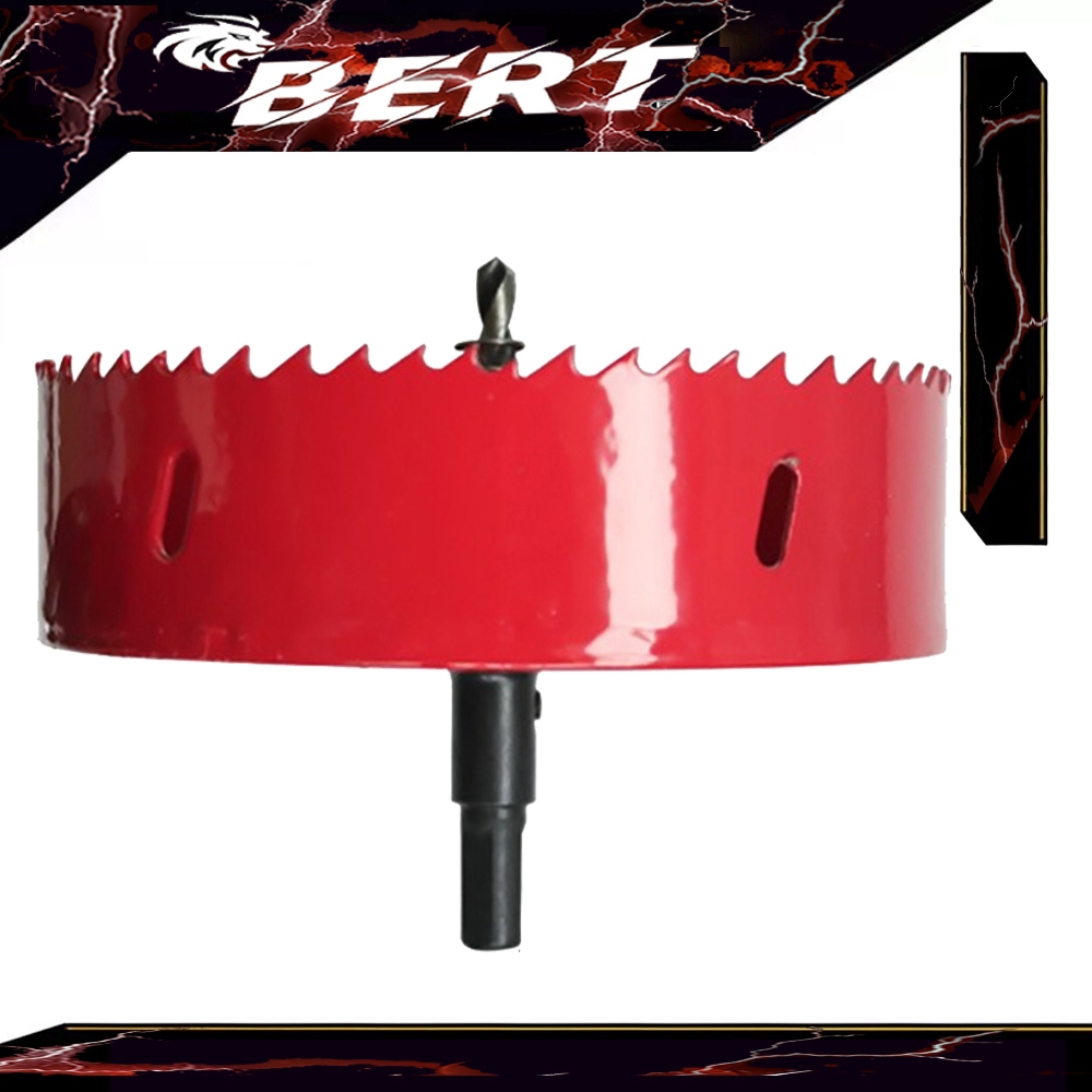 BERT🇹🇭｜โฮลซอ ชุดดอกโฮลซอจาะเหล็ก เจาะโลหะ ดอกโฮลซอ 100-160มม Bi-metal M42 ดอกสว่านเจาะรูสำหรับตัดไม้