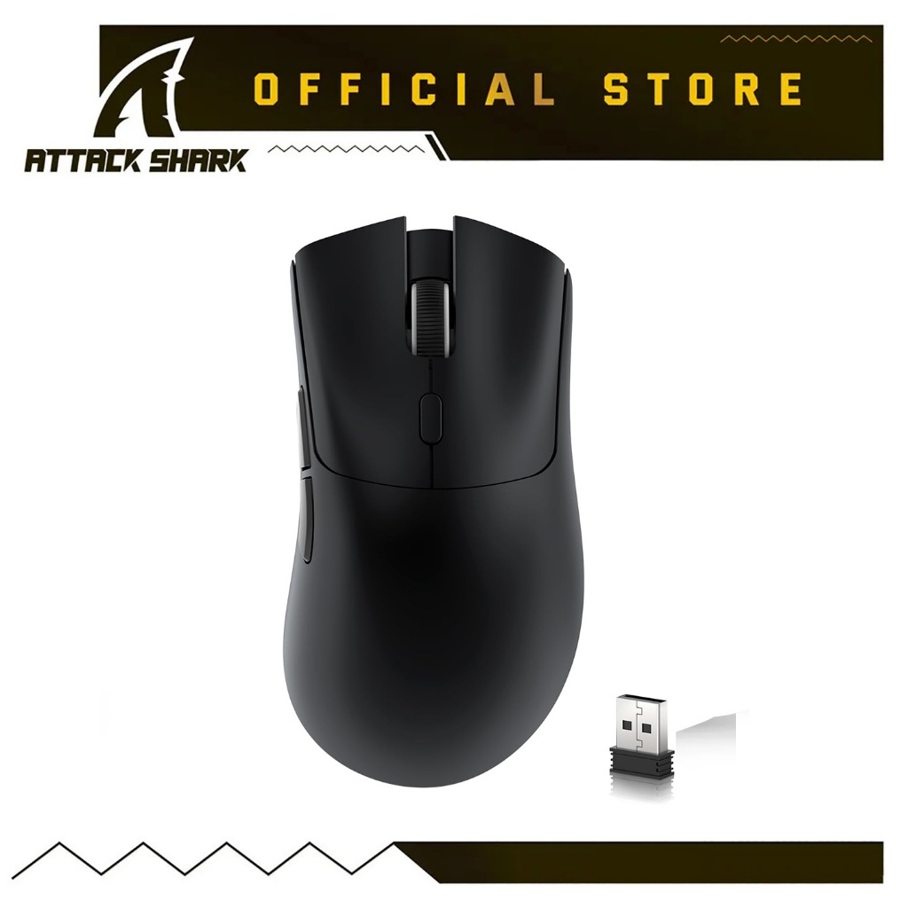 ATTACK SHARK R1 เมาส์เล่นเกมไร้สาย 59g เมาส์ SUPERLIGHT