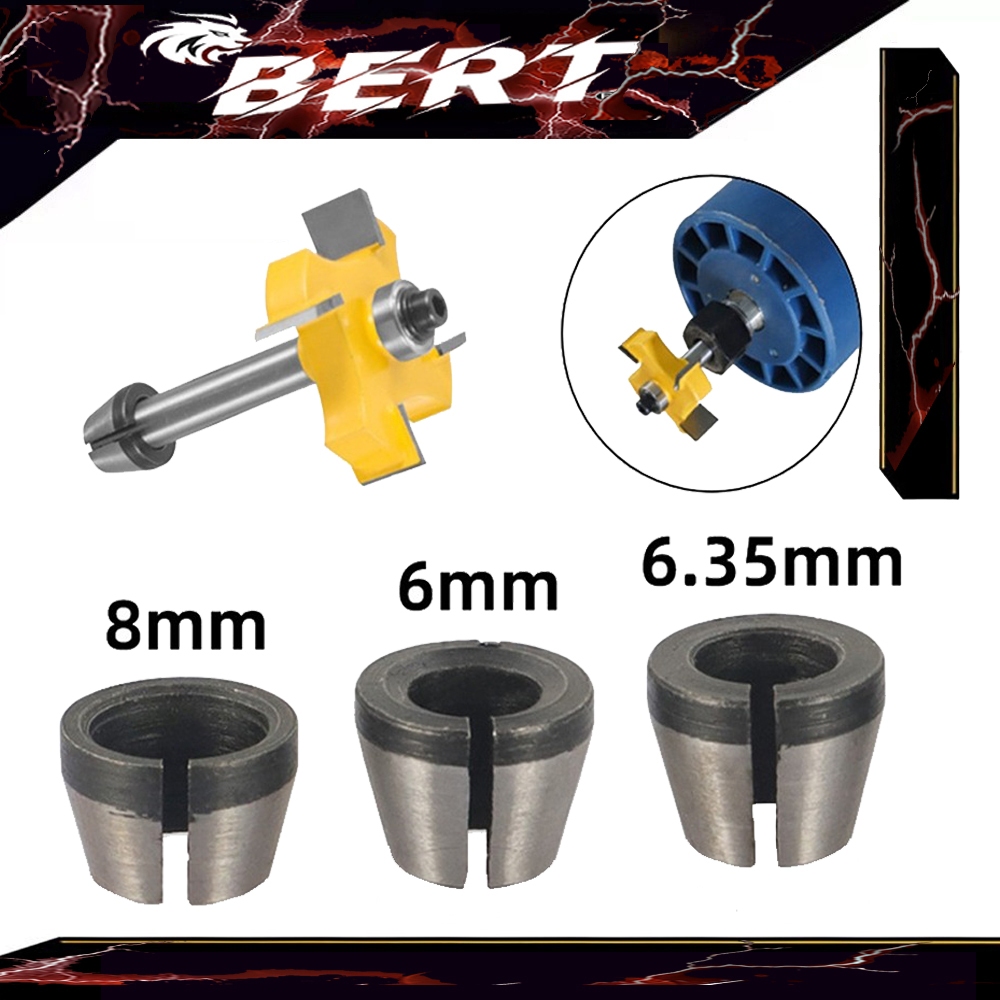 BERT🇹🇭｜อะแดปเตอร์เราเตอร์แกะสลัก CNC 6.35 มม. เป็น 12.7 มม อะแดปเตอร์หัวจับดอกสว่านคาร์ไบด์