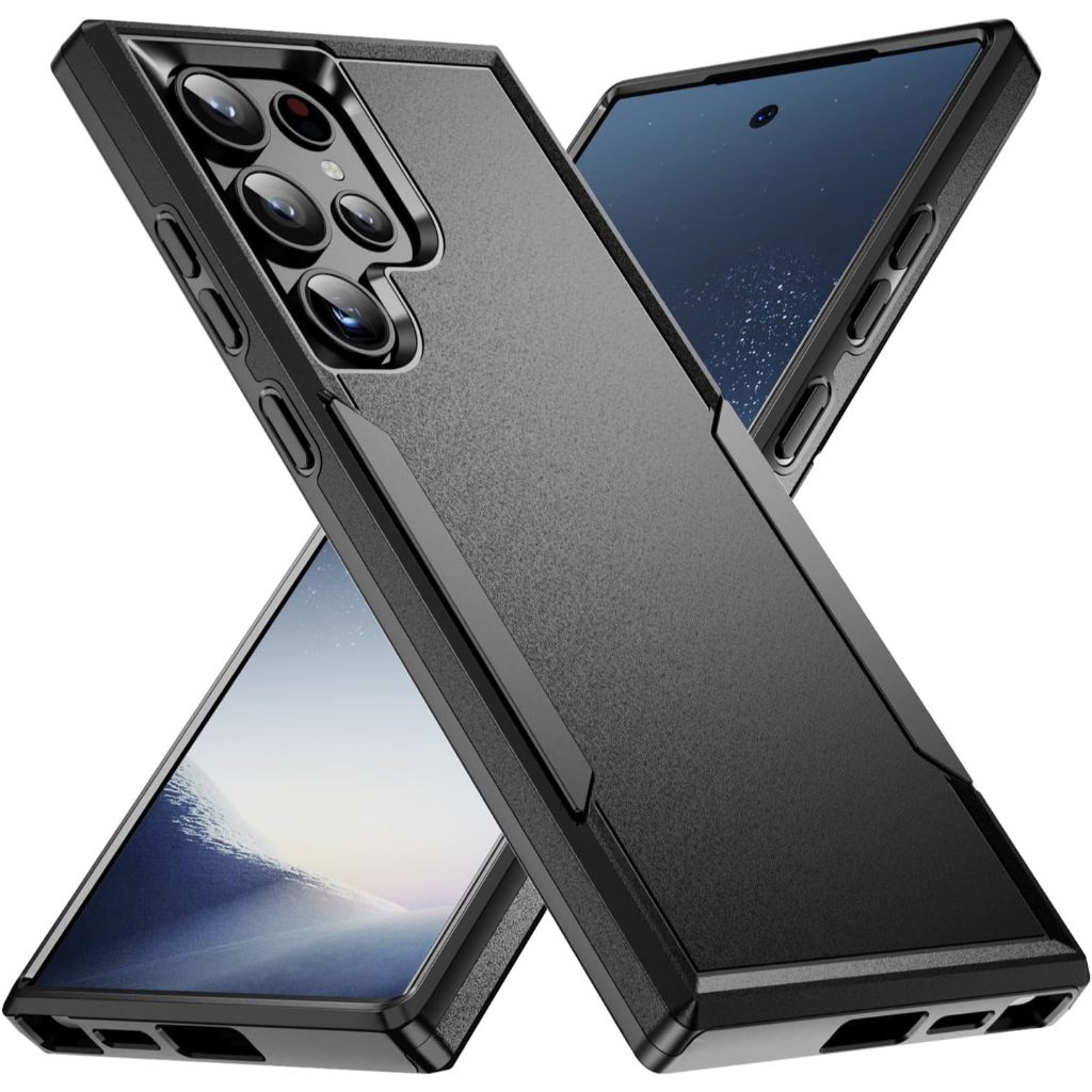 สําหรับ Samsung S25 Ultra Case, Hard Back Soft Edge Anti-Scratch กล้องสําหรับ Galaxy S25 FE/S25 Egde