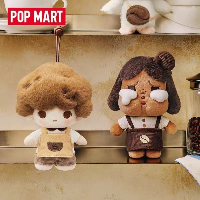 POPMART Bubble Mates Bubbleling Coffee Factory Series ตุ๊กตาแขวนรายการชุดของขวัญรุ่นลิมิเต็ด