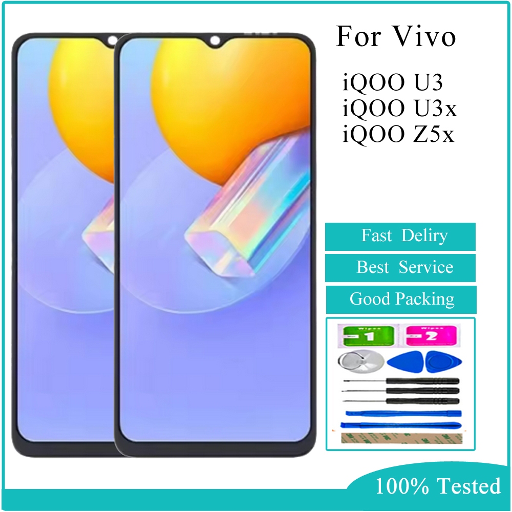 สําหรับ Vivo iQOO U3 U3x Z5x จอแสดงผล LCD หน้าจอสัมผัสเปลี่ยน
