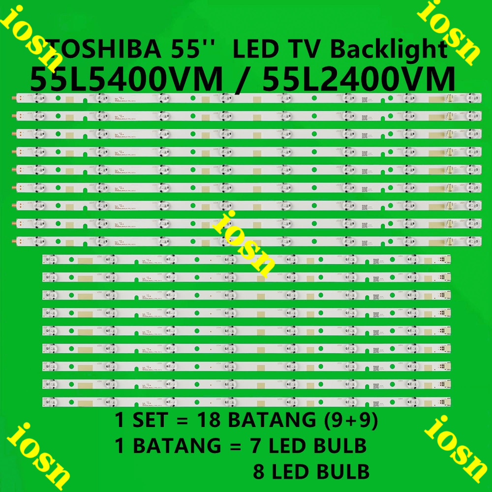 55L5400VM 55L2400VM TOSHIBA LED TV BACKLIGHT ใหม่พร้อมสต็อก 55L2400 55L5400 ในสต็อก